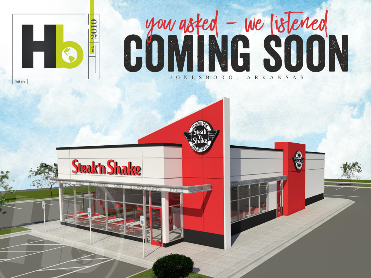 HB Announces Steak ‘n Shake Coming to Jonesboro