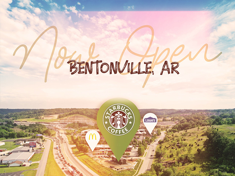 Now Open – Starbucks, Bentonville