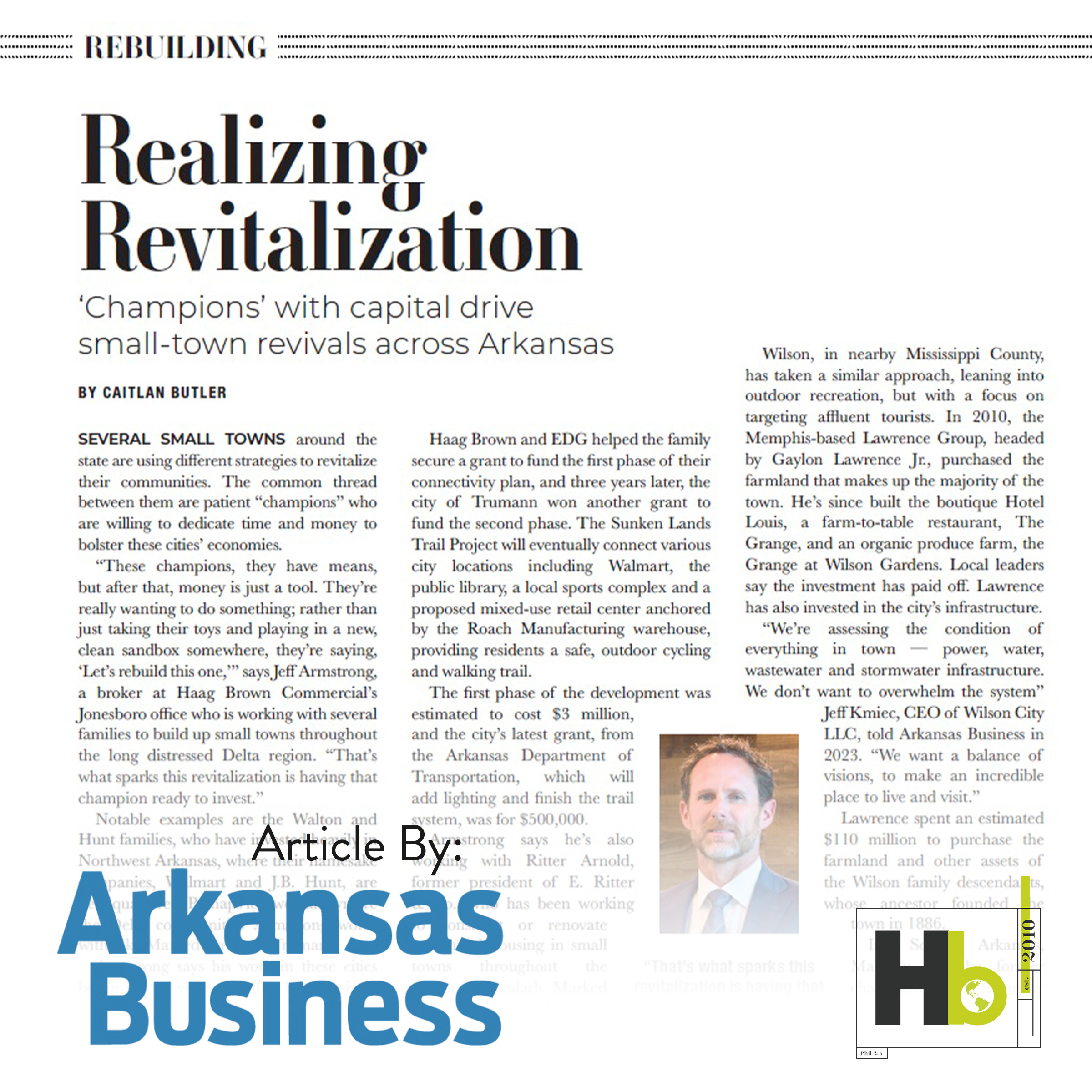 Realizing Revitalization: ‘Champions’ with capital drive small-town revivals across Arkansas